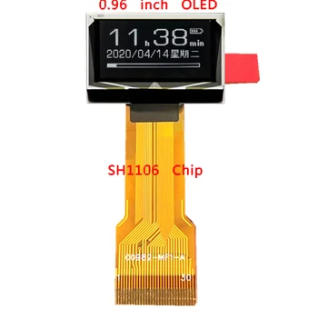 0.96 Colių OLED 30P Plug-In Interface Taškų Matricos 128*64 Ilgio Kabelinė Linija SH1106 Chip SSD1306 SPI Serijos IIC I2C pirštų Atspaudų Užraktas