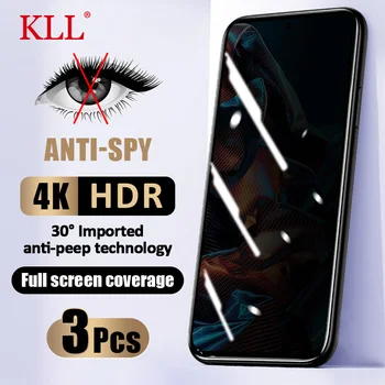1-3pcs Anti-spy Privatumo Stiklas Xiaomi 13 12t 11t 11 Lite Poco X5 X4 GT C50 M5S Screen Protector Redmi 12C 12 Pastaba Pro A2 K60E