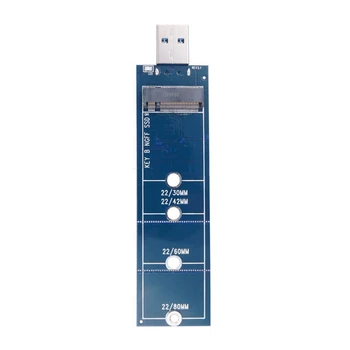1 Vnt SSD M2 USB Adapteris B Kortelės Klavišą M. 2 SATA Protokolo SSD Adapteris NGFF, Kad USB 3.0 SSD Kortele, Kortelės Adapteris