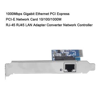 1000Mbps Gigabit Ethernet PCI-E Tinklo plokštė PCI Express 10/100/1000M RJ45 LAN Adapteris Keitiklis Stalinį KOMPIUTERĮ