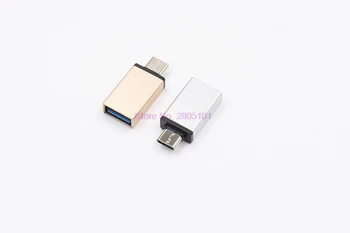 1000pcs Mini USB 3.0 C Tipo Adapteris Male į USB 3.0 Moterų USB Tipo C OTG Adapteris Keitiklis Nexus 5X 6P Už 