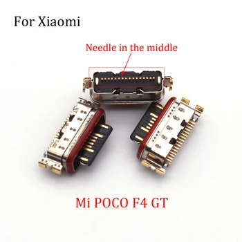 10VNT/Daug Xiaom Mi POCO F4 GT Pocophone C Tipo USB Įkrovimo Lizdas Uosto Jack Plug Įkrovimas, Doko Jungtis