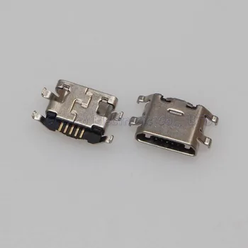 10vnt Micro 5P USB Jungtis Female lizdas Meizu Metalo Pastaba 1/2 M1 M2 Įkrovimo Uodegą Įkiškite