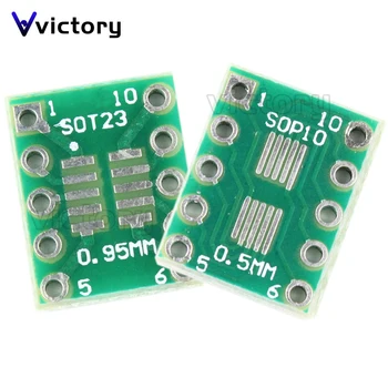 10VNT SOT23 MSOP10 SVP-10 UMAX į DIP10 PCB Perdavimo Valdybos CINKAVIMAS Pin Valdybos Pikis Adapteris
