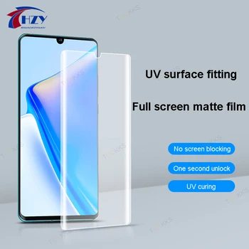 10vnt UV Matinis Hidrogelio Filmas, Visos Telefono Apsauga Plėvelės Pjaustymo Mašina HD LCD Screen Protector, iPhone X-12 13 14 Pro Max