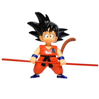 16CM Dragon Ball Anime Pav Sūnus Gokas Jaunų nuolatinio Surinkimo PVC Modelis Statula Tortas Automobilių Puošyba, Lėlės, Vaikų Žaislai