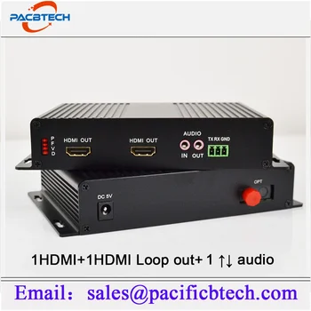 1Ch HDMI +KVM Pluošto Konverteris Singlmode Singel pluošto 10km HDMI Optinio Pluošto Extender su 1 Dvikryptis Audio