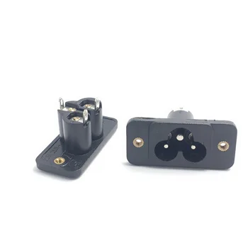 1~10VNT 3pin AC 2,5 A 250 V įtampos elektros lizdo jungtis IEC 320 C6 AC maitinimo lizdas 3 pin