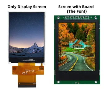 2,4 colių 10PIN/40PIN 262K TFT LCD Ekranas Ekrano Modulis KD ST7789V Ratai IC 240(RGB)*320 SPI/MCU 8 bitų Sąsaja