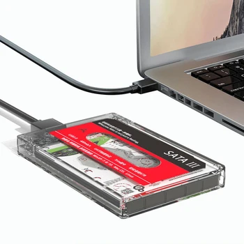 2.5 Colio HDD Disko Gaubto Formos Derliaus Kietąjį Diską Atveju SATA Su USB3.0 5Gbps Ratai Laisvai Prijungti ir Leisti 