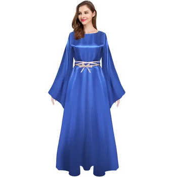 2023 Moterų Viduramžių Suknelė Viktorijos ir Renesanso, Gotikos Ilga Suknelė Baltos spalvos Black Dress Kostiumai Blyksnius Rankovės Rudenį Ponios Suknelės