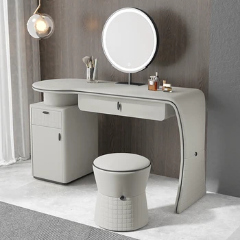 2023 Naujų Lengvųjų Prabangus tualetinis staliukas Tinklo Raudona italijos Minimalistinio tualetinis staliukas, Miegamajame Modernus ir Paprasta