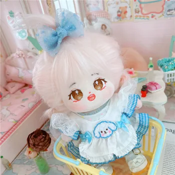 20cm Baby Doll w/plaukų Pliušinis Lėlės Žaislas Lėlės ir jų Priedai Idol 