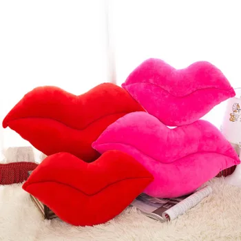 30cm-50cm Kūrybos Rožinė Raudona Lūpų Formos Pagalvėlė Namų dekoro Mesti Pagalvės, Sofos Juosmens Pagalvėlės, Namų Tekstilės Pagalvėlė