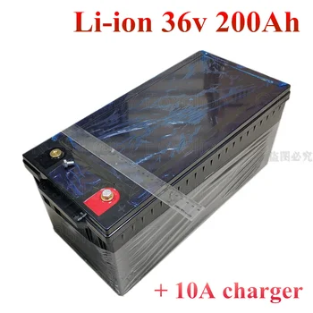 36v 200Ah Ličio li-ion Pakeisti galia sienos baterija 36v 150Ah 5kwh 7kwh už Saulės Sistemos atsarginę kopiją RV EV inverter + 10A įkroviklis