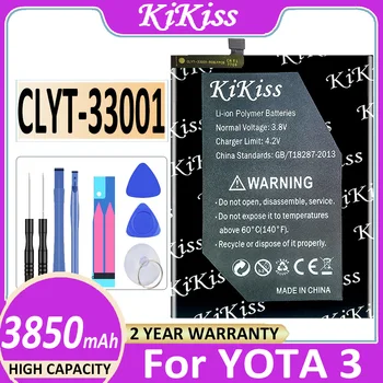 3850mAh KiKiss Didelės Talpos Mobiliojo Telefono Baterija CLYT-33001 3280mAh Už YOTA 3 YOTA3 + Kelio NR.