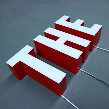 3D Logotipas Led Ženklas Lauko 3D Logotipas Laišką Led Šviesos Užsakymą Led Logo