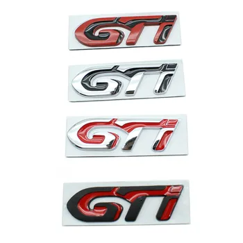 3D Metalo Automobilių GTI Logotipą, Automobilių Lipdukai, Emblemos Ženklelio Lipdukai Peugeot 308 GTI 