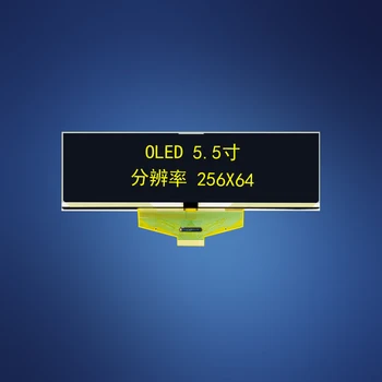 5.5 colių OLED ekranas ekranas 256x64 prijungti stocket SSD1332 geltonos, Žalios Spalvos 30 pin 3/4 vielos SPI 8 bitų paraller sąsaja