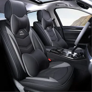 5 sėdimos vietos Odos PU automobilių sėdynės padengti BMW x1 x2 x3 x4 x5 x6 z4 1 2 3 4 5 7 Serijos automobilių sėdynės raštas automobilių-styling 5 spalvų