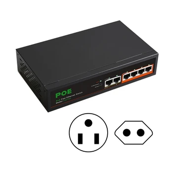 6-port Ethernet Switch Interneto Splitter Visiškai Automatinis Žaidimas Pakrovimo Adapteris