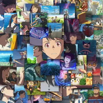 62PCS Suzume nr. Tojimari Anime ir Animacinių filmų Lipdukai Derliaus 