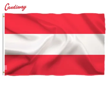 90 x 150cm Austrijos nacionalinės vėliavos šimtu procentų poliesterio spausdinami Austrija vėliavas ir plakatus reklama NN032
