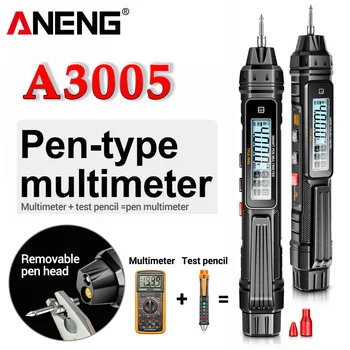 ANENG A3005 Skaitmeninis Multimetras Pen Tipo 4000 Skaičiuoja Profesinės Matuoklis Ne-Susisiekite su Auto AC/DC Įtampos Ohm Diodų Testeriai Įrankis