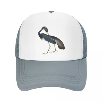 Audubon tai tricolored (Luiziana) garnys Beisbolo kepuraitę Karinės Bžūp Vyras Golfo Skrybėlę Anime Trucker Kepuraitės, Kepuraitės, VYRIŠKI