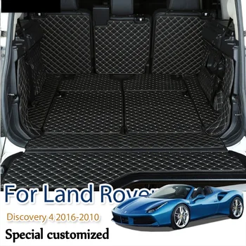 Aukščiausios Kokybės! Specialių Kamieno Kilimėliai Land Rover Discovery 4 2016-2010 7 sėdynės Vandeniui Linijinių Krovinių Įkrovos Kilimai,Nemokamas Pristatymas