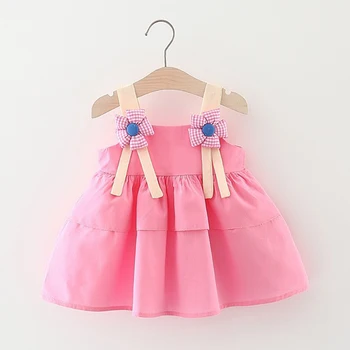 baby sling suknelė, paplūdimio atostogų vasaros drabužių naujagimių princesė maža mergaitė sundress medvilniniai berankoviai gėlių suknelės bamblys