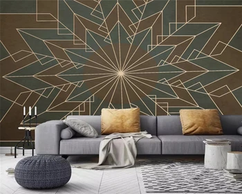 beibehang Pritaikytas modernus minimalistinio Šiaurės abstrakčių geometrinių freskos TV foną papel de parede 3d tėtis peint