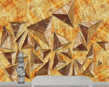 beibehang tapetai 3dPapier peint freskos 3d minimalistinė geometrinių trikampis mozaikos dekoratyvinės tapetų kambarį 3d sienų freskomis