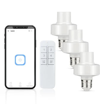 Belaidžio Hands-free Valdymas Balsu Smart Lempos Laikiklis Ewelink Wifi Smart Lemputės Adapteris, 