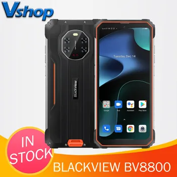 Blackview BV8800 IP68 Vandeniui Patikima Išmaniojo telefono ir SPINDULIŲ Naktinio Matymo Kamera 8GB+128GB 8380mAh Android 11 Gel G96 NFC Mobilųjį Telefoną