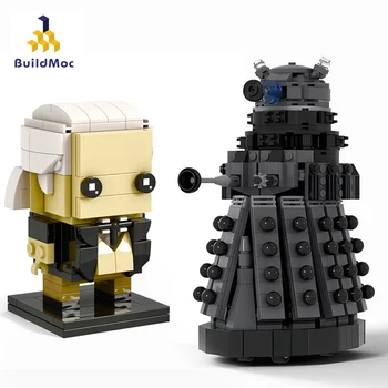 BuildMoc Pirmasis Gydytojas Duomenys Kūrimo Bloką Nustatyti Whoed Daleked Brickheadz TardisTime Kelionės Durų Mašina Plytų Vaikų Žaislas Dovana