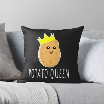 Bulvių Karalienė - Juokinga Bulvių Dovana Mesti Pagalvę Prabanga Pagalvės Užvalkalą Sofa Apima