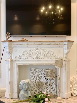 Custom prancūzijos Derliaus villa židinys antikvariniai kabinetas Europos stiliaus Klubas reljefo židinys