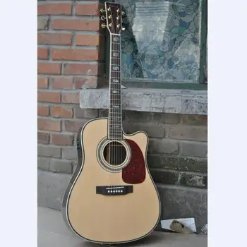 cutaway akustinė gitara kietas eglės viršuje akustine elektrine gitara klasikinis KSG OEM vieno supjaustyti 41
