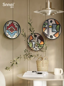 Dekoratyvinės keraminės kabinti plokštė sienų apdaila B&B restoranas, sienos trijų matmenų sienų apdailos plokštės sienos kabo