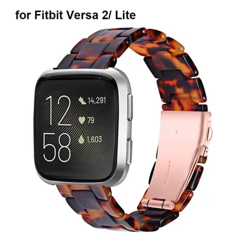 Derva Juostos Fitbit Versa/Versa 2 /Lite/Versa 3 Prasme Juostų Dirželis Moterys Vyrai Lengvas Atvirkščiai Watchband Apyrankę Pakeitimo