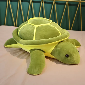 Didelis Green Turtle Miega Pagalvę Įdaryti Pliušinis Žaislas Gimtadienio Dovana