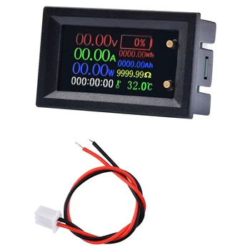 Digital Voltmeter Ammeter Daugiafunkcį Testeris IPS Įtampos Srovės Maitinimo Baterijos Energijos, Elektros energijos Bandymo Matuoklis