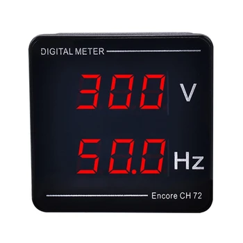Digital Voltmeter Dažnio Matuoklis Įtaisytą Įrenginio Įtampa Skydelis Metras Bandymų R7UA
