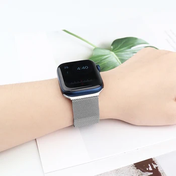 Dirželis Apple watch Band 44mm 40mm 38mm 42mm Priedai Magnetine Kilpa smartwatch apyrankę iWatch 