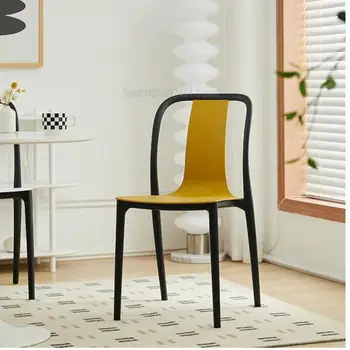 Dizaineris valgomojo kėdė namų šiuolaikinės paprasta kėdė atlošo stalas, kėdė biuro laisvalaikio derybų kėdė sutirštės klijai kėdė