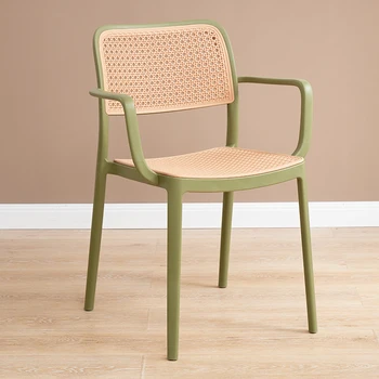 Dizaineris Šiaurės Valgomojo Kėdės Modernus Kiemo Minimalistinio Aukšte Miegamasis Plastiko Kėdės Lounge Sodo Silla Comedor Virtuvės Baldai