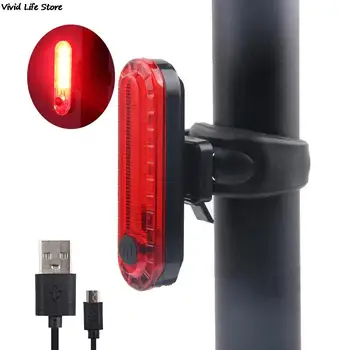 Dviračių Uodegos Šviesos, atsparus Vandeniui Jojimo Priekinės Galinės Šviesos diodų (LED) USB Įkrovimo MTB Dviračių Žibintai Dviračių Lempų Dviračių Žibintų