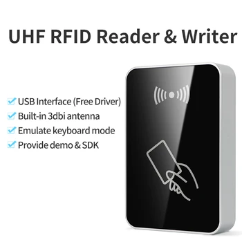 Fonkan 860-960Mhz UHF RFID USB Desktop Skaitytojui Rašytojas Prieigos Kontrolės Kortelės RDA Reader UHF