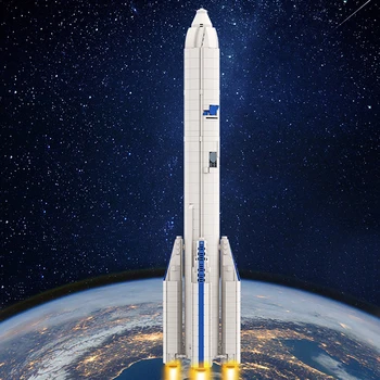 Gobricks SS 1:110 Ariane 6 Kosmoso Nešančiųjų Raketų Blokai Arianespace Kosmoso Raketų Tirti Plytų Žaislai vaikams